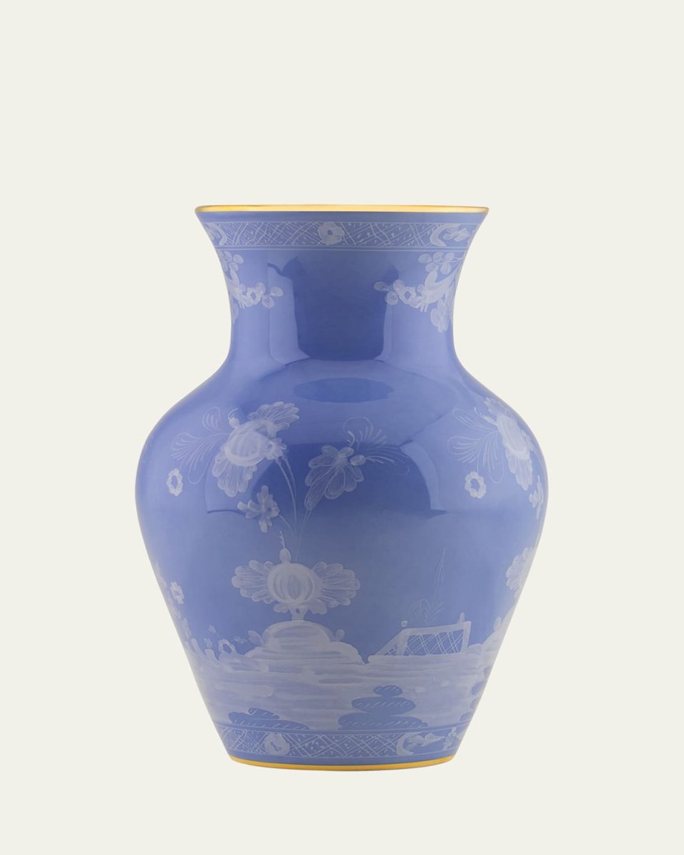 Oriente Italiano 10" Ming Vase, Pervinca